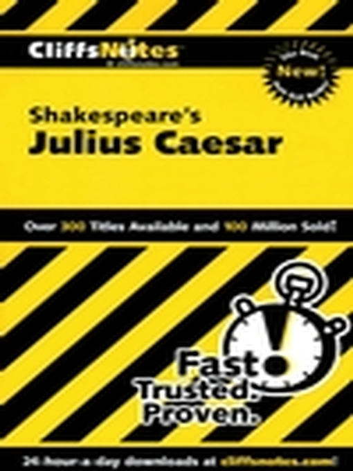 Title details for CliffsNotes on Shakespeare's Julius Caesar by Martha Perry - Available